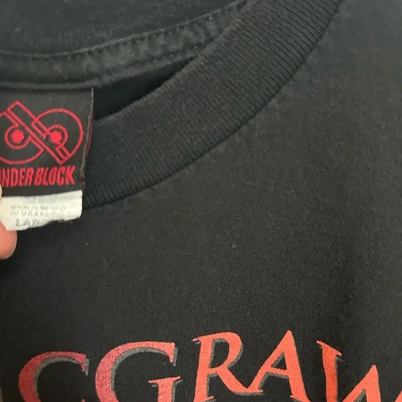 Vintage Tim McGraw Cinder Block 2006 Tour T-Shirt Size Large - Picture 4 of 6